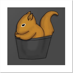 Squirrel to go Posters and Art